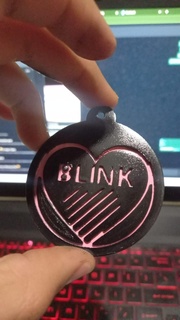 blackpink blink keychain 3d print model - Mito3D