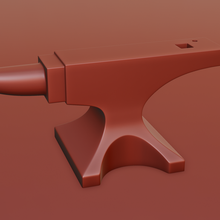 herrería yunque herrero fragua hierro metal pesado peso acero bloquear herramienta comercio 3d print model - Mito3D