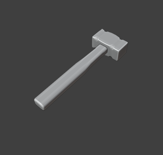 Schmied Hammer Waffe 3d print model - Mito3D