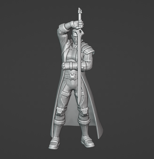 blade highpoly marvel games 3d print model - Mito3D