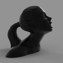 blade runner girl statue art bladerunner bust miniature scifi sci fi woman 3d print model - Mito3D