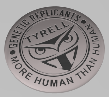 espada corredor Tyrell Insignia emblema 3d print model - Mito3D