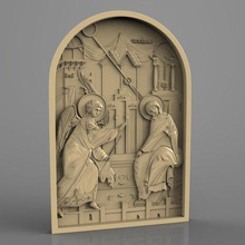 blagoveshenie bogorodici saint arte religioso 3d print model - Mito3D