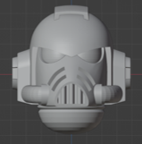 blank 4th-gen variant space heads Game 3d print model - Mito3D