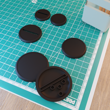 blank base warmachine hordes game table miniature tabletop mini 40mm 30mm toy malifaux dark age skirmish 3d print model - Mito3D