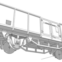 em branco chassi 1 32 vagão original marklin escala de jogo sncb modeltrain trem 3d print model - Mito3D