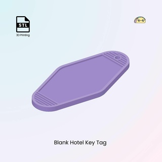 blank keychain vintage hotel key tag Jewelry custom kechain 3d print model - Mito3D
