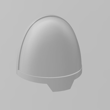 blank lieutenant shoulder pad 3d print model - Mito3D