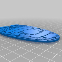 boş polis kalkan yaka pirinç hobi 3d print model - Mito3D