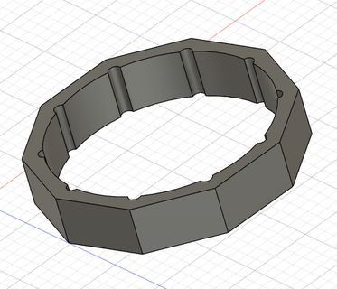 blank ring & random letters variable cryptex puzzles 3d print model - Mito3D
