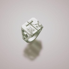 blank texture ring 3d print model - Mito3D