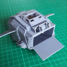 blast-tercel gunship 28mm - parti posteriori gioco giochi 3d print model - Mito3D