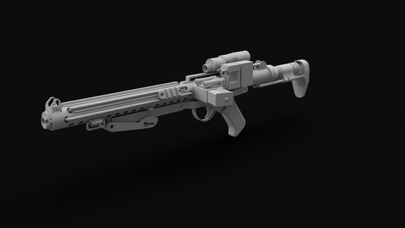 blastech e10s andor - aldhani rifle Art starwars 3d print model - Mito3D