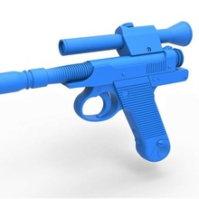 blaster pistola cara duna escala 1 6 mandaloriano tv Series Caradune Estrela guerras Guerra Estrelas arma fogo scifi brinquedo 3d print model - Mito3D