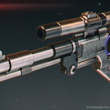 de janeiro-10 pistola blaster jogo de10blaster adereços réplica cosplay starwars scalemodel 3d print model - Mito3D