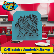blastoise gigantamax sandwich stamp pokemon squirtle wartortle mega bread kitchen tool decoration gift functional 3d print model - Mito3D