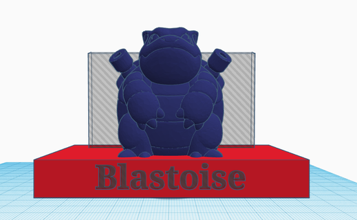 Blastoise Platte Stand Spiel Pokémon 3d print model - Mito3D