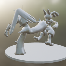 blaziken Lucario Pokémon 3d print model - Mito3D