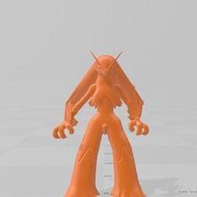 blaziken juego empujar Lun acción figura juguete pokemon 3d print model - Mito3D