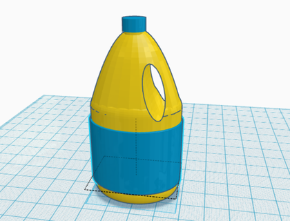 blanqueador botella productos quimicos 3d print model - Mito3D