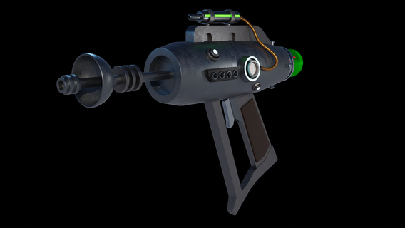 blender alien weapon 3d modeling sculpting cartoon 3d print model - Mito3D