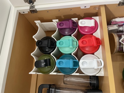 blender bottle storage system organizer shaker cabinet functional 3d print model - Mito3D