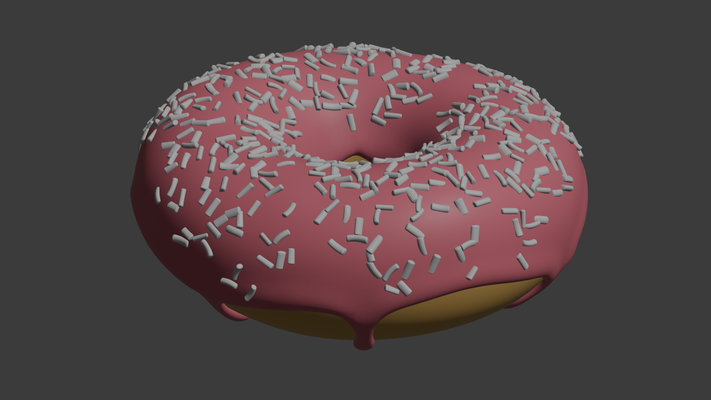 blender donuts donut guru showcase icing sprinkles 3d print model - Mito3D