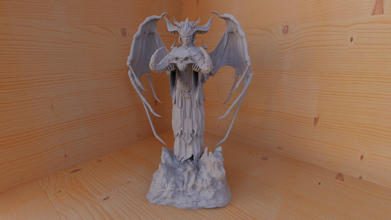 blessed mother woman demon minis 3d print model - Mito3D