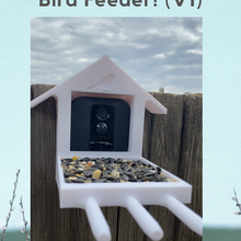 parpadeo cámara pájaro alimentador 2 versiones incluido 3d print model - Mito3D
