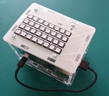 destellos compatible superior panel frambuesa clusterhat caso funda raspberrypi electrónica 3d print model - Mito3D