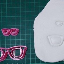 blippi Brille Cutter stempeln Plätzchen 3 7 cm Schneiden Stempel 3d print model - Mito3D