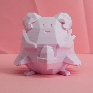 blissey low poly pokemon low-poly lowpoly faceted gen 2 ii second generation figure pok mon 3d print model - Mito3D