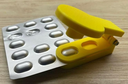 vescica pacco apriscatole atriità pillola popper 3d print model - Mito3D