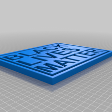 blm segno art segni loghi 3d print model - Mito3D
