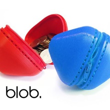 blob zipper pouch fashion case coin headphone purse accessories 3d print model - Mito3D