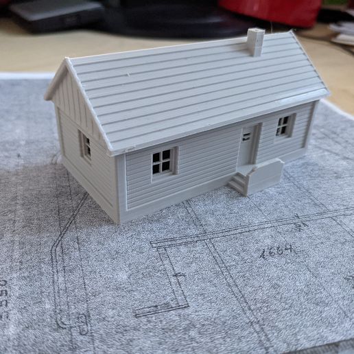 blochhaus ölçek h0 3D print model - Mito3D