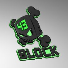 block 43 - ken logo wall decoration art 3d print model - Mito3D