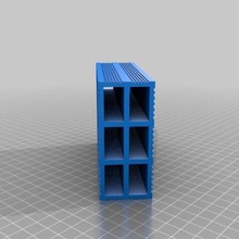 blok 6 delikler mimari binalar yapılar 3d print model - Mito3D
