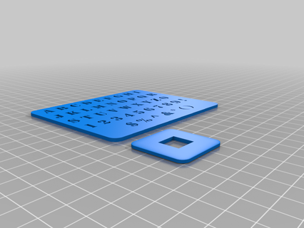 blok mektup şablon yeniden düzenleme ayırıcı işaretler logolar 3d print model - Mito3D