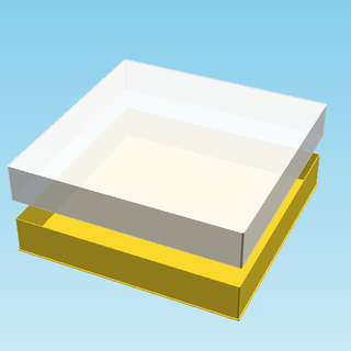 quadra nestable caixa v1 3d print model - Mito3D