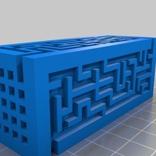 block random maze cube generator pure openscad game customized toy 3d print model - Mito3D