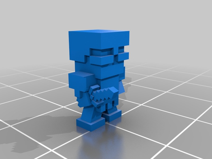 bloquear soldado Minecraft cifras steve 3d impresión 3d print model - Mito3D