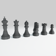block style chess art blocks minecraft 3d print model - Mito3D