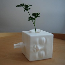 blockhead vaso casa 3d print model - Mito3D