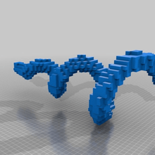 blockspiral art math 3d print model - Mito3D