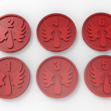 blood angels objective markers game 40k company death marines space warhammer wh40k toy accessories 3d print model - Mito3D