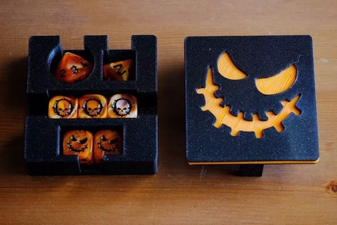 blood bowl necromantic dice box Game fantasy football bloodbowl dicebox horrors 3d print model - Mito3D