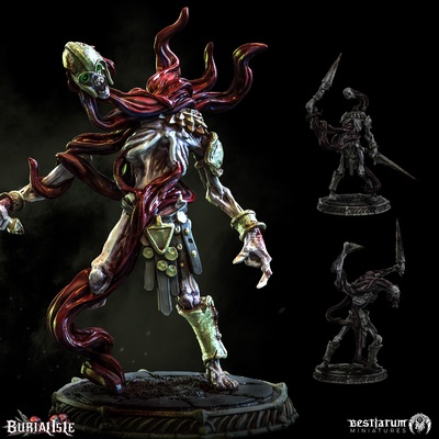 sangre infectado escitria x 3 + despierto adivinar juego oscuro fantasía esqueleto muertos vivientes zombi tumba 32mm nigromancia resucitado animales miniaturas sombrío horror 5e guerra rpg 3d print model - Mito3D