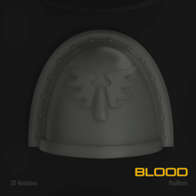 Blut space marine pauldron pack Spiel warhammer 40k Waffen bundle 3d print model - Mito3D