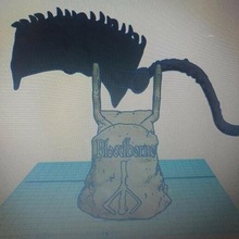 bloodborne controller stand booth ps4 3d print model - Mito3D